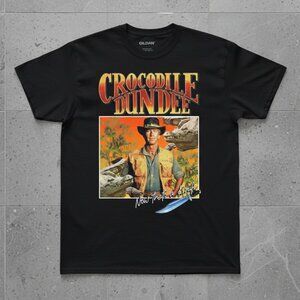 Crocodile Dundee Vintage Movie Graphic Tee – Retro Classic Film T-Shirt